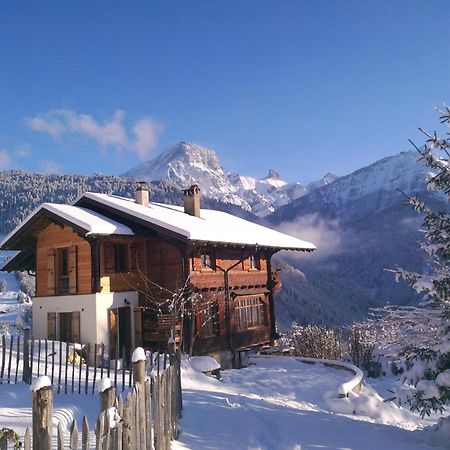 Magnifique Chalet Valerie 5 Chambres A Coucher & Vue Unique グリオン エクステリア 写真
