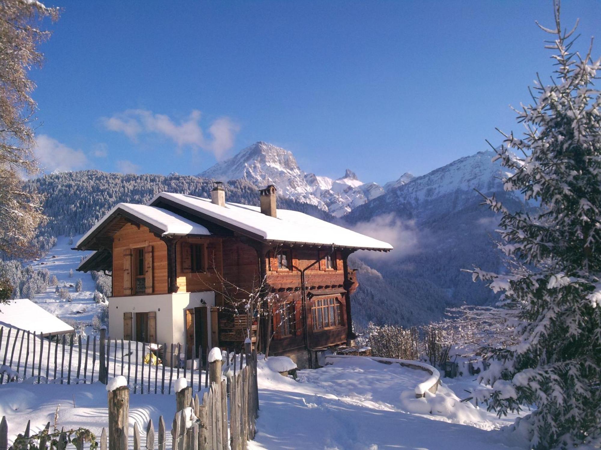 Magnifique Chalet Valerie 5 Chambres A Coucher & Vue Unique グリオン エクステリア 写真